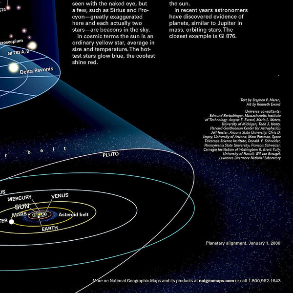 The Universe [Laminated] (National Geographic Reference Map) - Wide World Maps & MORE!