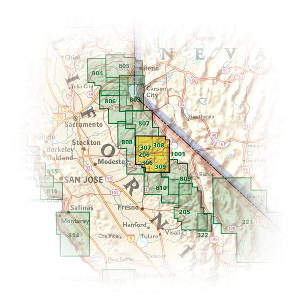 Yosemite National Park (National Geographic Trails Illustrated Map, 206) - Wide World Maps & MORE!