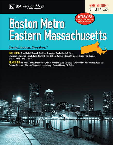 Boston, MA Metro & Eastern MA Street Atlas - Wide World Maps & MORE! - Book - Wide World Maps & MORE! - Wide World Maps & MORE!