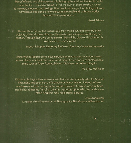 Minor White: Rites & Passages [Hardcover] Hall, James Baker - Wide World Maps & MORE!