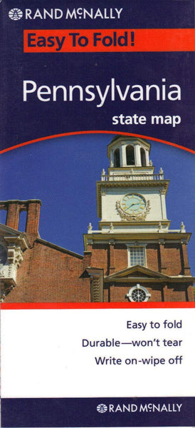 Durable—Won't Tear Pennsylvania State Map - Wide World Maps & MORE! - Map - Rand McNally - Wide World Maps & MORE!