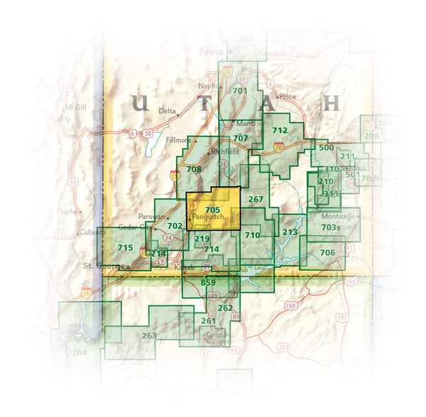 Mount Dutton, Aquarius Plateau (National Geographic Trails Illustrated Map, 705) - Wide World Maps & MORE! - Map - National Geographic Maps - Wide World Maps & MORE!