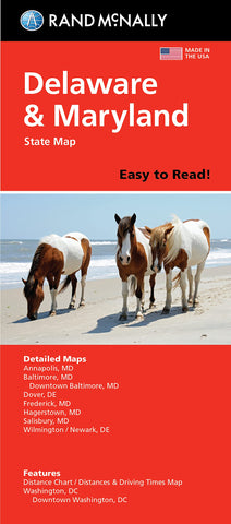 Rand McNally Easy To Read: Delaware, Maryland State Map Rand McNally - Wide World Maps & MORE!