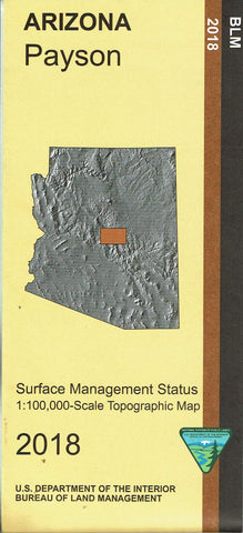 Payson Surface Management Status 1:100,000-Scale Topographic Map - Wide World Maps & MORE! - Map - United States Department of the Interior - Wide World Maps & MORE!