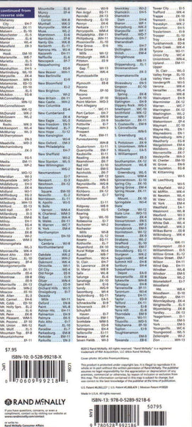 Durable—Won't Tear Pennsylvania State Map - Wide World Maps & MORE! - Map - Rand McNally - Wide World Maps & MORE!