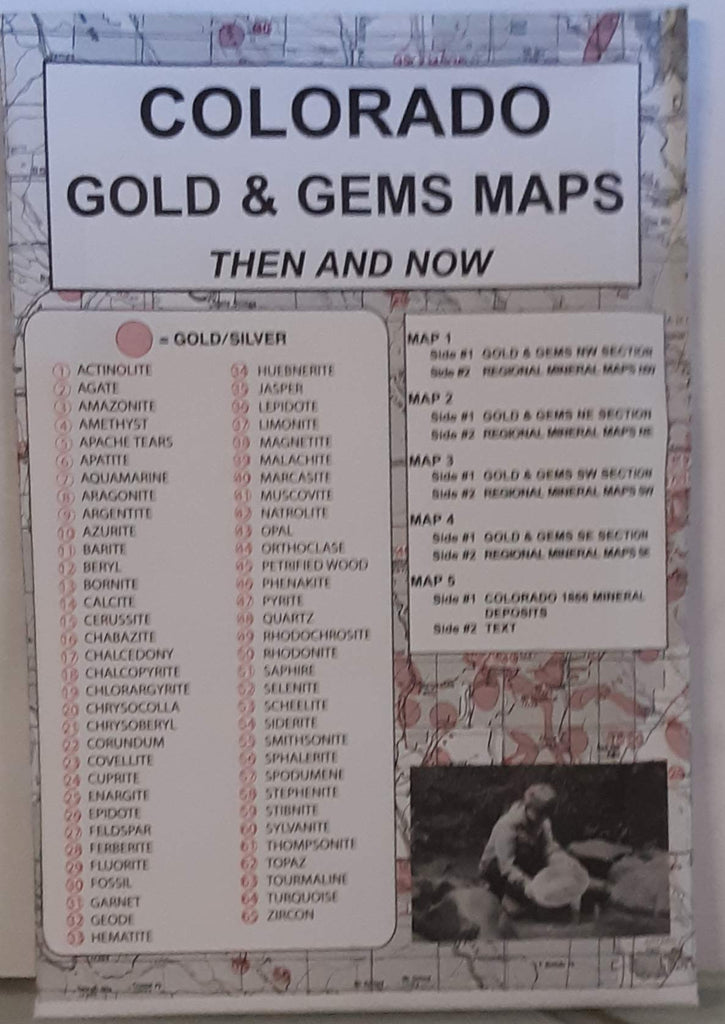 Colorado, Gold and Gems, 5-Map Set, Then and Now by Northwest Distributors - Wide World Maps & MORE! - Map - Northwest Distributors - Wide World Maps & MORE!