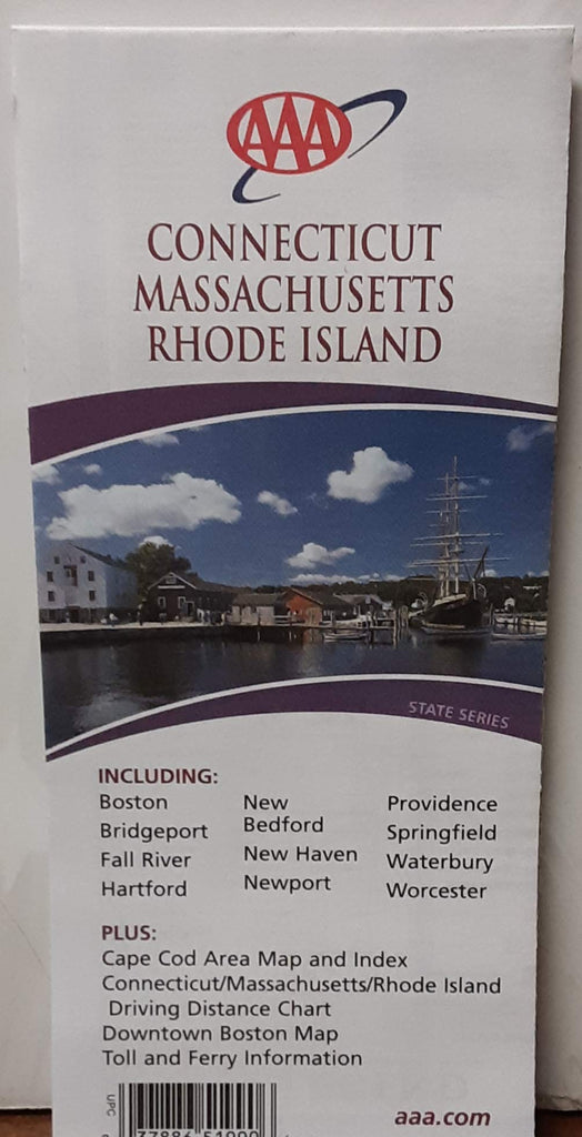 Connecticut, Massachusetts, Rhode Island: Including Insets of Boston Downtown, Boston and Vicinity ... Plus ... Toll and Ferry Information - Wide World Maps & MORE! - Book - Wide World Maps & MORE! - Wide World Maps & MORE!