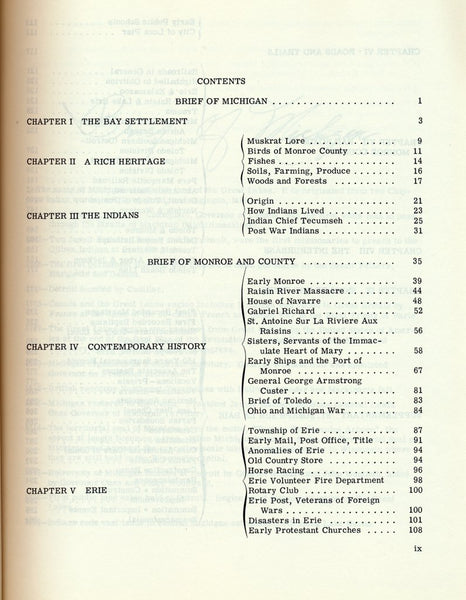 Bay settlement of Monroe County, Michigan, - Wide World Maps & MORE! - Book - Wide World Maps & MORE! - Wide World Maps & MORE!