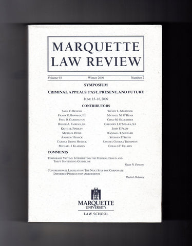 Marquette Law Review / Vol. 93, No. 2 / Winter 2009 - Wide World Maps & MORE! - Book - Wide World Maps & MORE! - Wide World Maps & MORE!