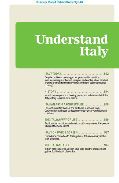 Lonely Planet Italy (Travel Guide) - Wide World Maps & MORE! - Book - Lonely Planet - Wide World Maps & MORE!
