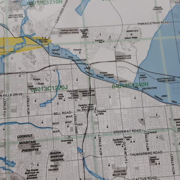 Metropolitan Phoenix Hazards and Warnings Paper/Non-Laminated Wall Map - Wide World Maps & MORE! - Map - Wide World Maps & MORE! - Wide World Maps & MORE!