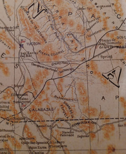 Civil War Map of the Military Department of New Mexico and Arizona (enhanced reproduction of the original 1864 map) [Map] Gen. James H. Carleton and Capt. Allen Anderson and enhancements by Wide World Maps and MORE! - Wide World Maps & MORE!