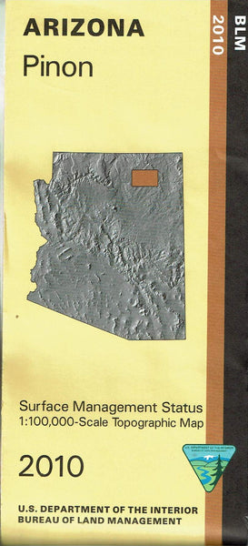 Pinon Surface Management Status 1:100,000-Scale Topographic Map - Wide World Maps & MORE! - Map - United States Department of the Interior - Wide World Maps & MORE!