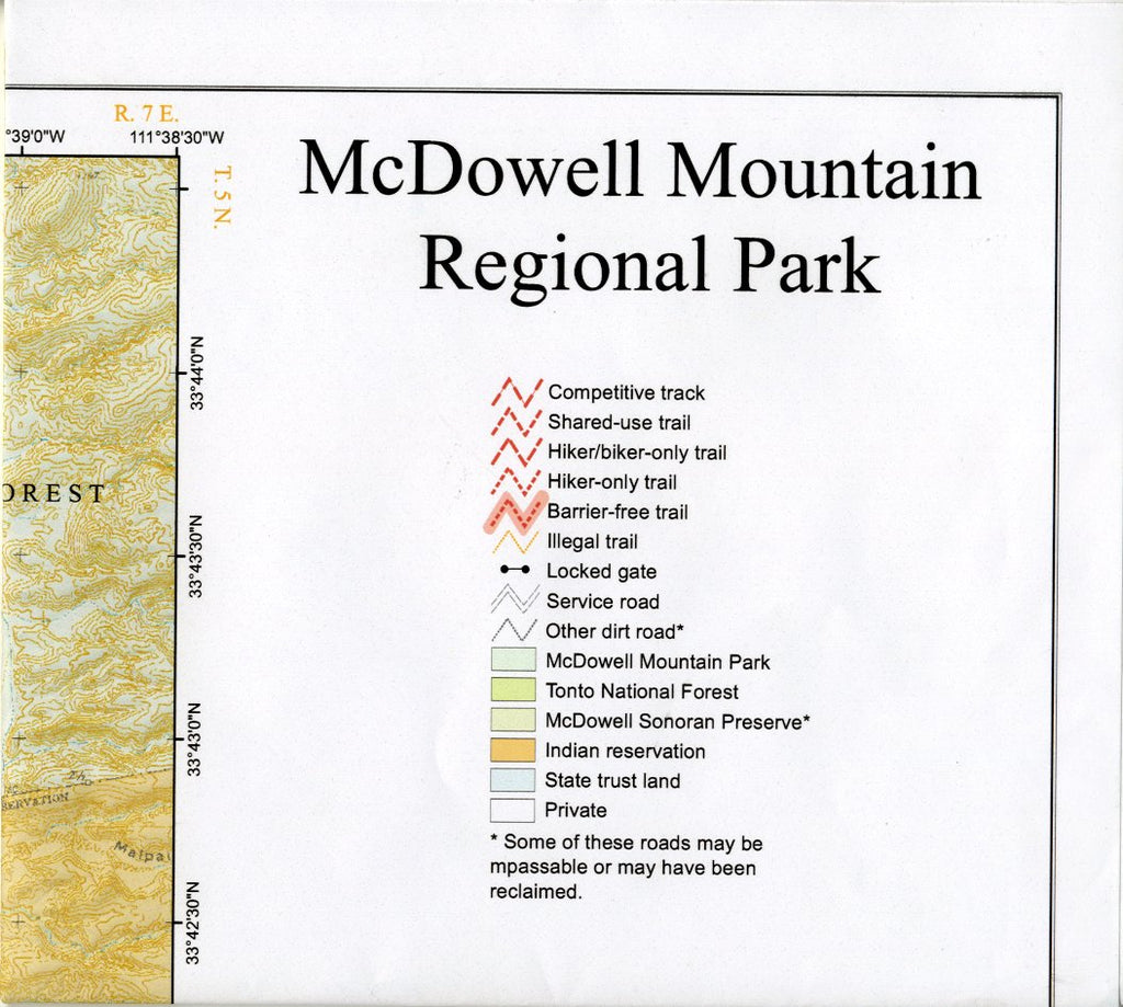 McDowell Mountain Regional Park (Paper, Non-Laminated) - Wide World Maps & MORE! - Map - Wide World Maps & MORE! - Wide World Maps & MORE!
