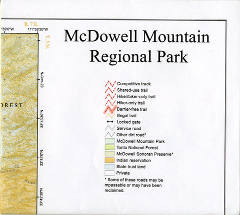 McDowell Mountain Regional Park (Paper, Non-Laminated) - Wide World Maps & MORE! - Map - Wide World Maps & MORE! - Wide World Maps & MORE!