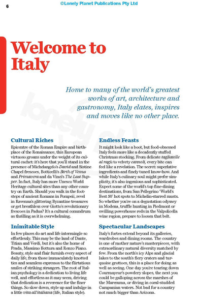 Lonely Planet Italy (Travel Guide) - Wide World Maps & MORE! - Book - Lonely Planet - Wide World Maps & MORE!
