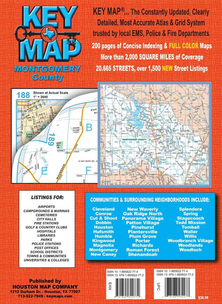 13th Edition Key Map Montgomery County Texas Atlas [Spiral-bound] staff - Wide World Maps & MORE!