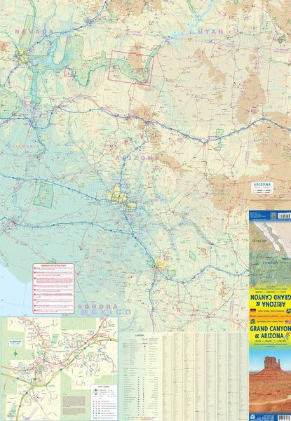 Grand Canyon 1:90,000 and Arizona 1:1,000,000 Travel Reference Map - Wide World Maps & MORE! - Map - ITMB Publishing, Ltd. - Wide World Maps & MORE!