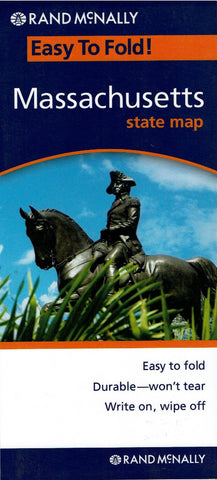 Massachusetts State Map: Durable/Won't Tear; Write On/Wipe Off - Wide World Maps & MORE! - Map - Rand McNally - Wide World Maps & MORE!