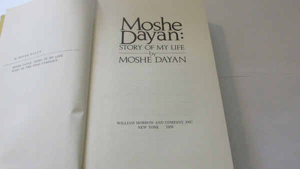 Moshe Dayan: Story of My Life: An Autobiography Dayan, Moshe - Wide World Maps & MORE!