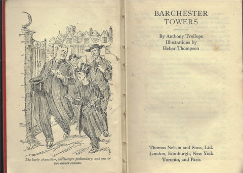 Barchester Towers By Anthony Trollope [Hardcover] Anthony Trollope and heber Thompson - Wide World Maps & MORE!