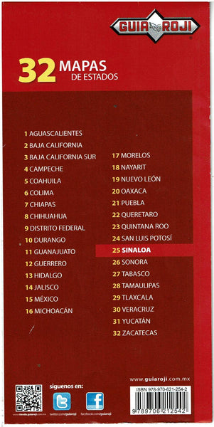 Estado de Sinaloa Red Carretera | Escala 1:945,000 - Wide World Maps & MORE! - Map - Guia Roji - Wide World Maps & MORE!