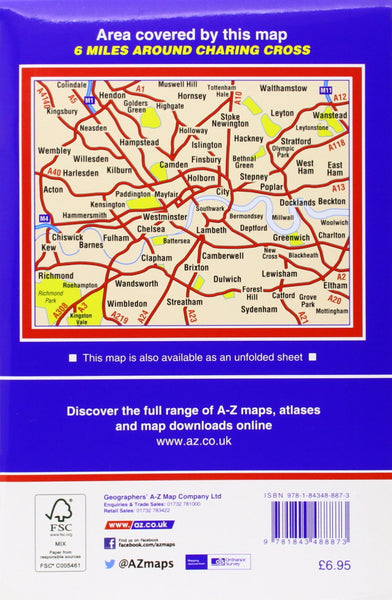 London Premier Map (A-Z Premier Street Maps) - Wide World Maps & MORE! - Book - Brand: Geographers' A-Z Map Co Ltd - Wide World Maps & MORE!