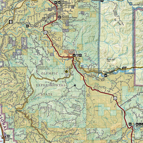 Olympic National Park (National Geographic Trails Illustrated Map, 216) - Wide World Maps & MORE!