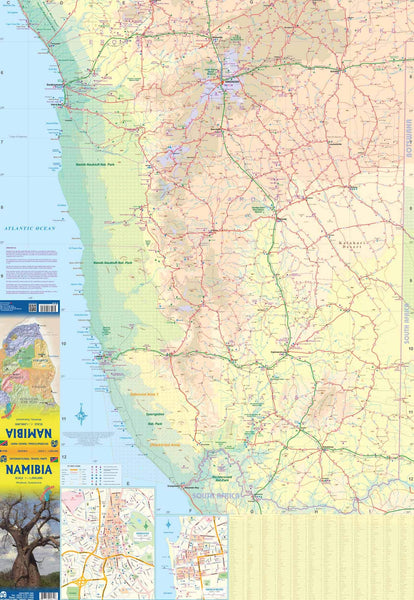 Namibia | Windhoek, Swakopmund (Waterproof) - Wide World Maps & MORE! - Map - ITMB Publishing, Ltd. - Wide World Maps & MORE!