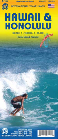 1. Hawaii Islands Travel Reference Map 1:150K (SERIE INTERNAT - 1/150.000) (French Edition) - Wide World Maps & MORE!