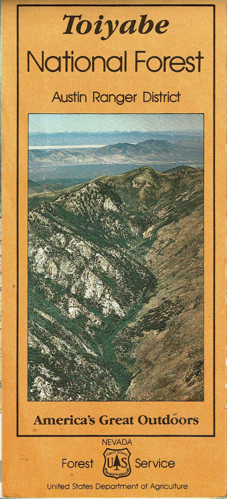 Toiyabe National Forest (Austin Ranger District), Nevada : forest visitor/travel map, 1987 (SuDoc A 13.28:T 57/19/990) - Wide World Maps & MORE! - Map - United States Department of Agriculture - Wide World Maps & MORE!
