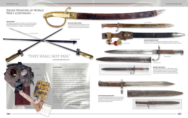 The Illustrated Encyclopedia of Weaponry: From Flint Axes to Automatic Weapons - Wide World Maps & MORE! - Book - Wide World Maps & MORE! - Wide World Maps & MORE!