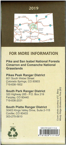 Pike National Forest - Wide World Maps & MORE! - Map - United States Department of Agriculture - Wide World Maps & MORE!