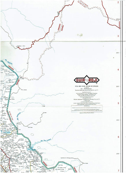 Estado de Sinaloa Red Carretera | Escala 1:945,000 - Wide World Maps & MORE! - Map - Guia Roji - Wide World Maps & MORE!
