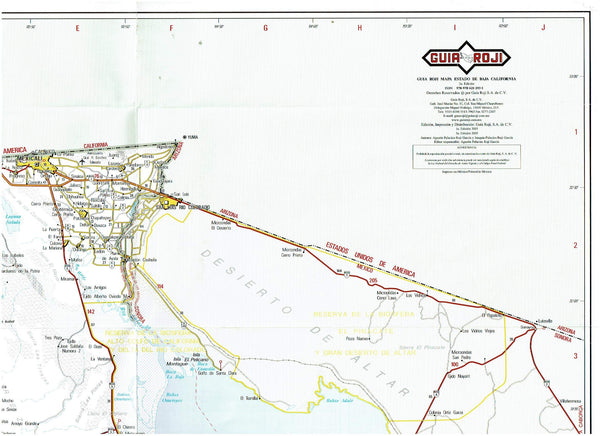 Estado de Baja California Red Carretera | Escala 1:1,000,000 - Wide World Maps & MORE! - Map - Guia Roji - Wide World Maps & MORE!