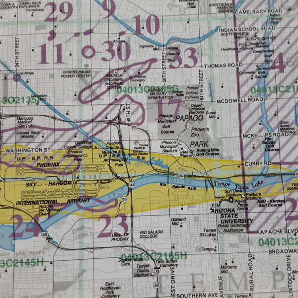 Metropolitan Phoenix Hazards and Warnings Paper/Non-Laminated Wall Map - Wide World Maps & MORE! - Map - Wide World Maps & MORE! - Wide World Maps & MORE!