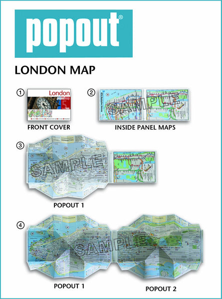 London popout®map (PopOut Maps) - Wide World Maps & MORE! - Book - Wide World Maps & MORE! - Wide World Maps & MORE!