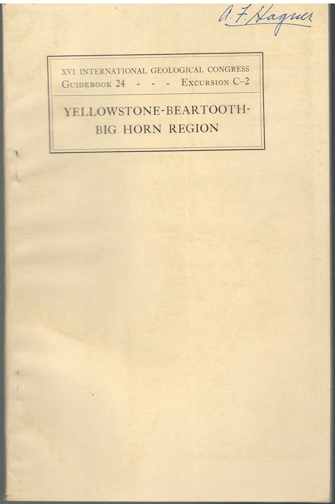 Yellowstone--Beartooth--Big Horn region, - Wide World Maps & MORE! - Book - Wide World Maps & MORE! - Wide World Maps & MORE!