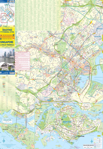 Singapore & Malay Peninsula Travel Reference Map 1:10,000/1:730,000 - Wide World Maps & MORE! - Map - ITMB Publishing, Ltd. - Wide World Maps & MORE!