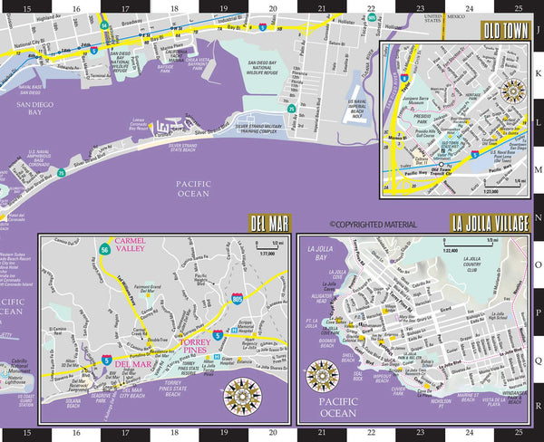 2019 Streetwise San Diego Map: Laminated City Center Map of San Diego, California (Michelin Streetwise Maps) - Wide World Maps & MORE!