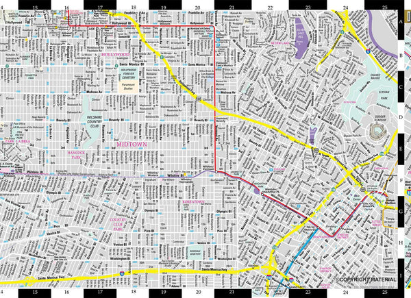 2018 Streetwise Los Angeles Map - Laminated City Center Street Map of Los Angeles, California (Michelin Streetwise Maps) - Wide World Maps & MORE!