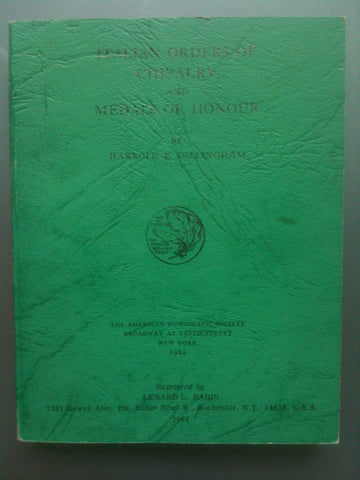 Italian orders of chivalry and medals of honour (Numismatic notes & monographs) - Wide World Maps & MORE! - Book - Wide World Maps & MORE! - Wide World Maps & MORE!