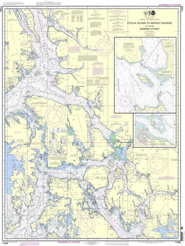 NOAA Chart 17360: Etolin Island to Midway Islands, including Sumner Strait;Holkham Bay;Big Castle Island - Wide World Maps & MORE! - Sports - NOAA - Wide World Maps & MORE!