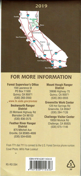 Plumas National Forest, California - Wide World Maps & MORE! - Map - United States Department of Agriculture - Wide World Maps & MORE!