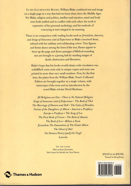 William Blake: The Complete Illuminated Books Publisher: Thames & Hudson [Paperback] Bindman, David - introduction - Wide World Maps & MORE!