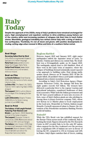 Lonely Planet Italy (Travel Guide) - Wide World Maps & MORE! - Book - Lonely Planet - Wide World Maps & MORE!