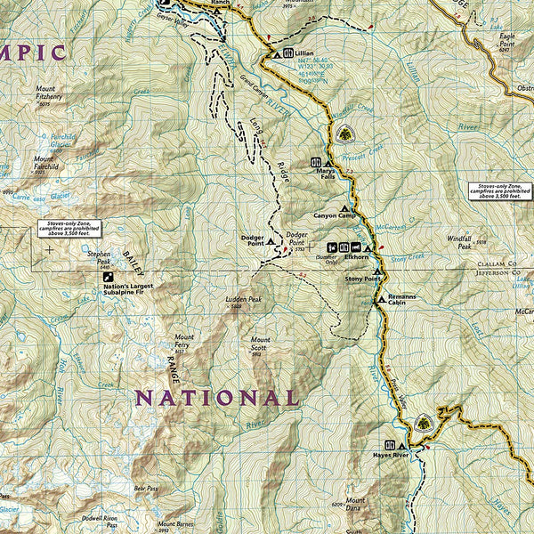 Olympic National Park (National Geographic Trails Illustrated Map, 216) - Wide World Maps & MORE!