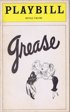 GREASE - PLAYBILL - SEPTEMBER 1976 - Wide World Maps & MORE! - Book - Wide World Maps & MORE! - Wide World Maps & MORE!