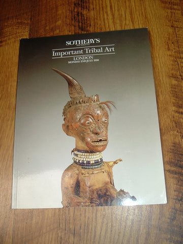 Sotheby's London: Important Tribal Art  Auction 2nd July 1990 - Wide World Maps & MORE! - Book - Wide World Maps & MORE! - Wide World Maps & MORE!