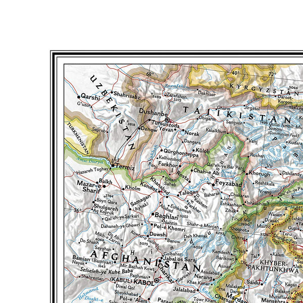 India Classic Political Wall Map - Paper/Non-Laminated (23.5 × 30.25 Inches) (National Geographic Reference Map) - Wide World Maps & MORE!